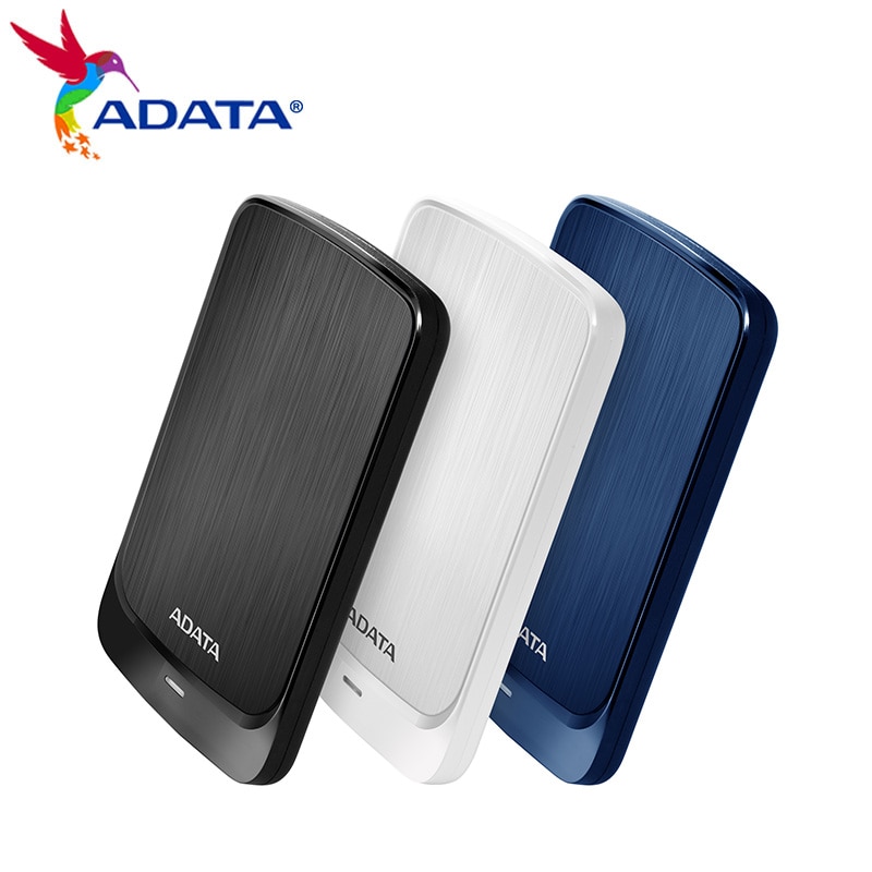 ADATA 초박형 하드 드라이브 디스크, 외장 HDD, USB3.2, 2.5 인치 슬림 데이터 암호화, 데스크탑 노트북용, HV320